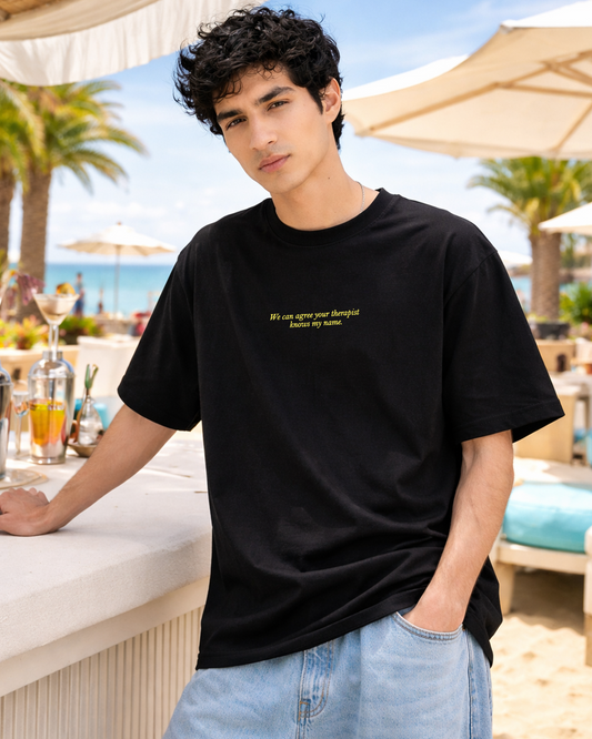 Therapist Knows My Name Oversized T Shirt