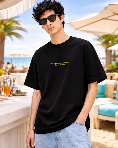 Therapist Knows My Name Oversized T Shirt