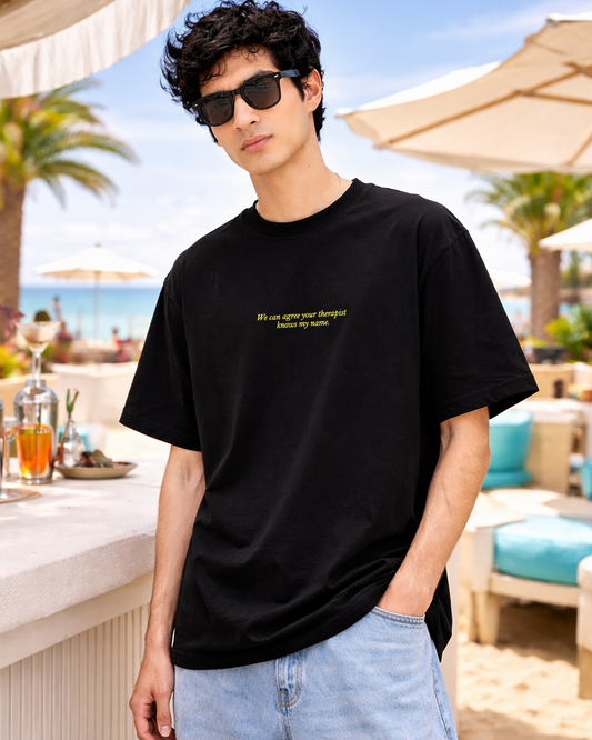 Therapist Knows My Name Oversized T Shirt