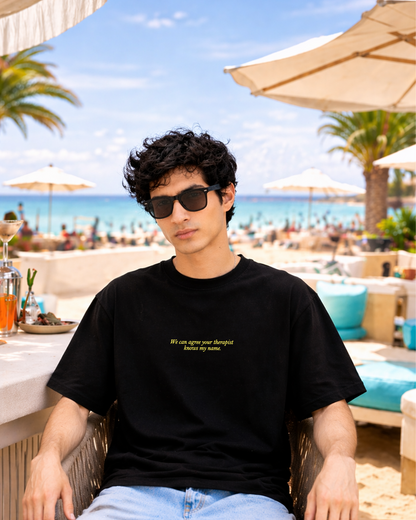 Therapist Knows My Name Oversized T Shirt