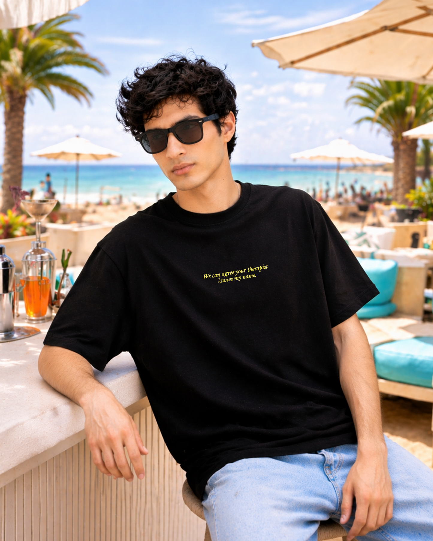 Therapist Knows My Name Oversized T Shirt
