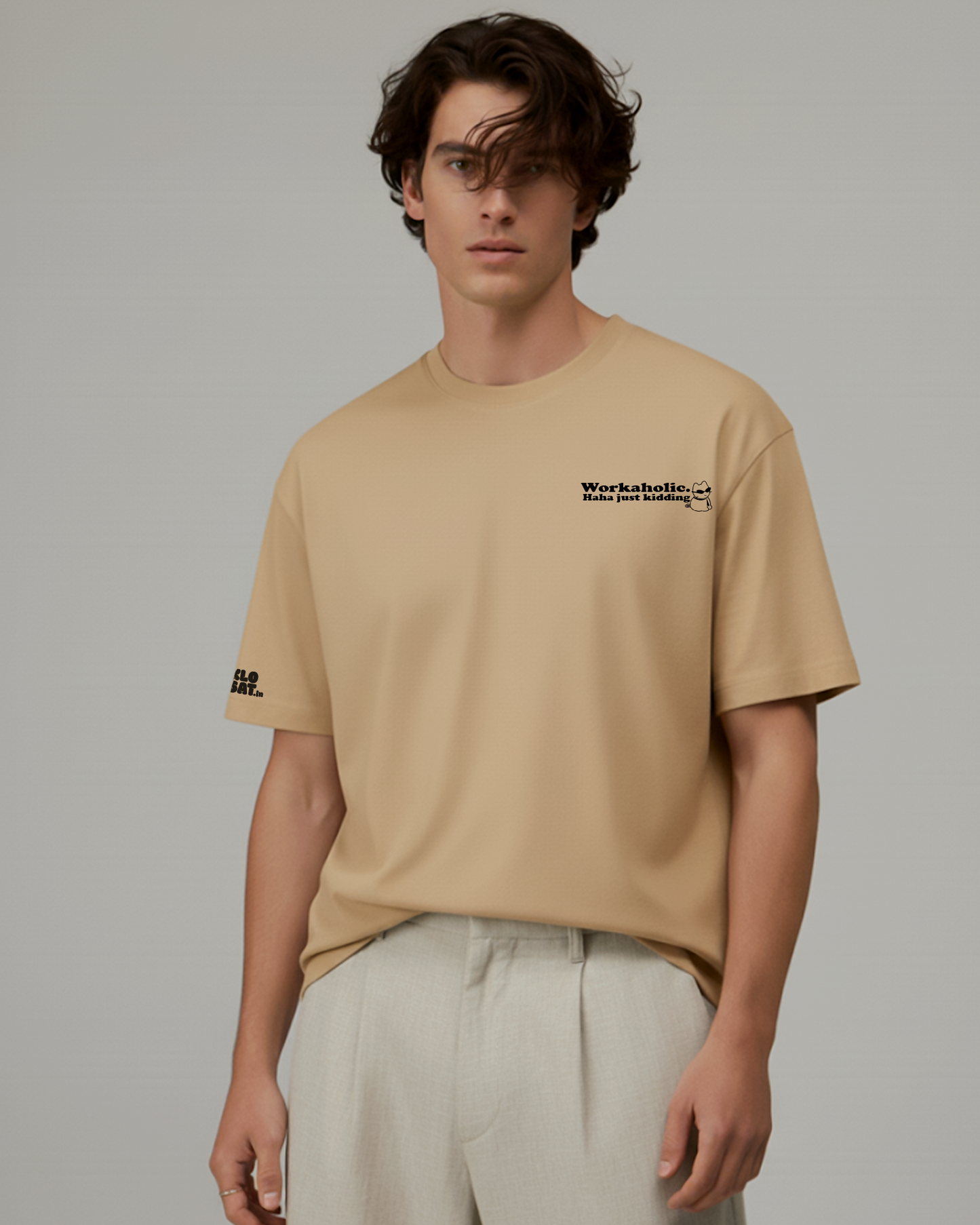 Workaholic IRL (jk) oversize tee-shirt