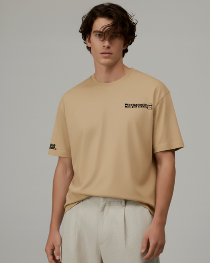 Workaholic IRL (jk) oversize tee-shirt